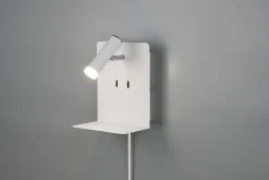 Applique murale Led liseuse avec étagère et port USB - Trio - Element