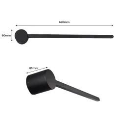 Applique murale LED minimaliste linéaire LOGAN 10W - Blanc Chaud 2700K 62cm Éclairage Intérieur Moderne pour Couloir