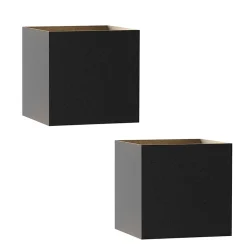 Applique Murale LED Noire Moderne pour Intérieur et Extérieur - Éclairage Pratique et Étanche