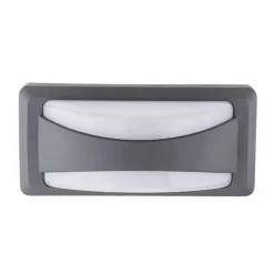 Applique Murale LED Rectangulaire 12W IP65 Gris - Blanc Neutre 4000K - 5500K - SILAMP