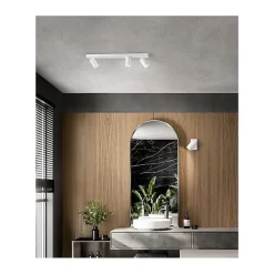 Applique murale led ronde blanche orientable ODDY 3xGu10 Perenz