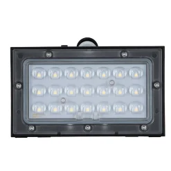Applique murale LED Solaire 3W Noire Eclairage led d'extérieur Détecteur de mouvement 350 Lm ASLO