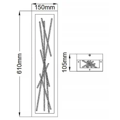 Applique murale LED Styx 60W E27