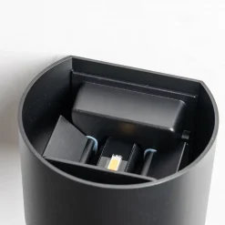 Applique murale LED étanche noire IP65 - Cosmic