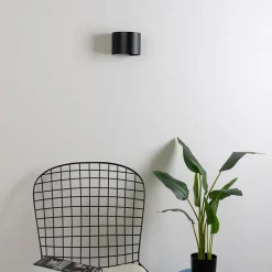 Applique murale LED étanche noire IP65 - Cosmic