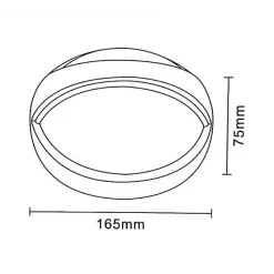 Applique Murale LED 15W Blanche Ronde - SILUMEN - Blanc Neutre 4200k - Cuisine - Design - IP44