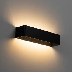 Applique murale LED 12W compatible avec variateur - noire 37 cm - Quadra