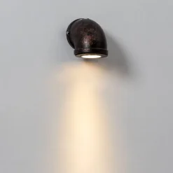 Applique Murale LED 3W Design Tuyau Couleur Rouille - Athiel