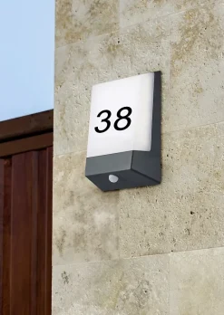 Applique murale LED 9W 3000K IP54 anthracite avec détecteur crépusculaire - Trio - Kasai