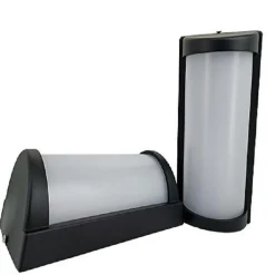 Applique Murale LED 20W Noire Rectangulaire IP65 - Blanc Neutre 4000K - 5500K - SILAMP