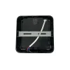 Applique Murale LED 4W Noire Carrée IP65 - Blanc Neutre 4000K - 5500K - SILAMP