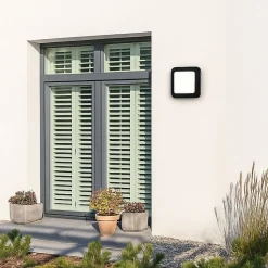 Applique Murale LED 4W Noire Carrée IP65 - Blanc Neutre 4000K - 5500K - SILAMP