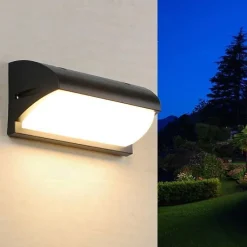 Applique Murale LED 30W Noire IP65 - Blanc Chaud 2300K - 3500K - SILAMP