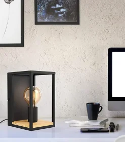 Applique murale Libertad E27 IP20 40W L.36xH.8cm noir Eglo