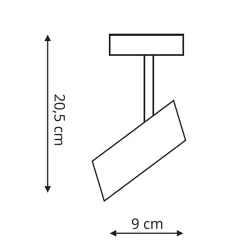 Applique murale Light Prestige Futuro noire 1 x GU10 1 pc.