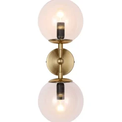 Applique murale Light Prestige Dorado or, transparente 2 x E14 1 pc.