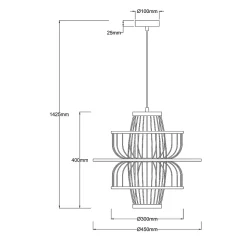 Applique murale Light Prestige Astra noire 1 x E27 1 pièce.