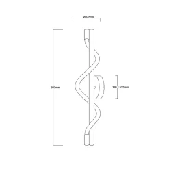 Applique murale Light Prestige Meleca noire LED CCT 3000K/4000K/6000K (réglable) 1 pc.