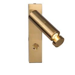 Applique murale Light Prestige Miri dorée LED 3000K 1 pièce.