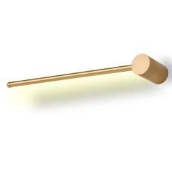 Applique Murale Linéaire Rotative 10W 2700K, 60 cm, Aluminium Doré LED Minimaliste à Lumière Chaude