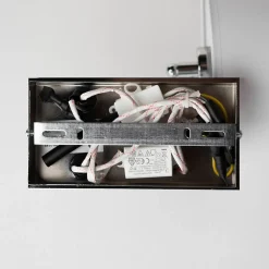 Applique murale liseuse métal chromé et tissu blanc - Aras