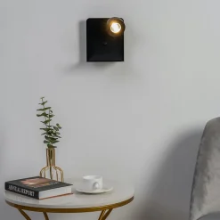 Applique murale liseuse noire avec interrupteur - Lyngen