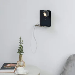 Applique murale liseuse noire avec interrupteur - Lyngen