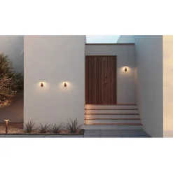 Applique murale Mac Wall Base noire - 12W - Interrupteur CCT 2700 K/3200 K/4000K - Applique murale en aluminium - Beneito & Faure