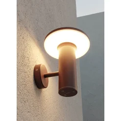 Applique murale Mac Wall Base Corten - 12W LED Interrupteur CCT 2700 K/3200 K/4000K, aluminium - Beneito & Faure