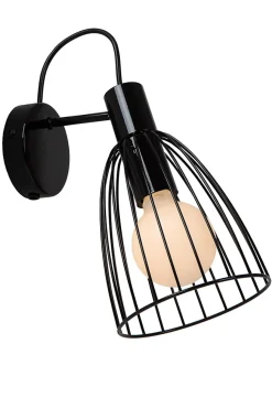 Applique murale MACARONS en métal avec 1xE27 - Noir - Lucide