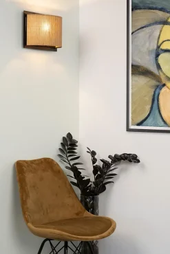 Applique murale MAGIUS en bambou avec 1xE27 - Naturel - Lucide