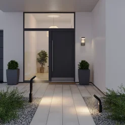 Applique murale Majorca LED intégrée 650lm 23W IP44 GoodHome noir