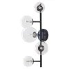 Applique murale Makkor métal verre 62 x 35 x 24 cm noir lux.pro