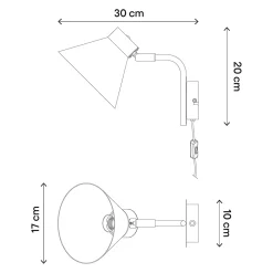 Applique murale Masoala E27/40W IP20 blanc