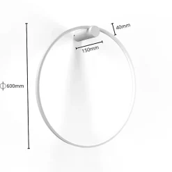 Applique murale miroir Light Prestige, LED blanche 3000K, 1 pièce.