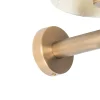 Applique murale moderne blanche avec bronze - Pluk