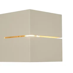 Applique murale moderne beige G9 carrée - Transfer