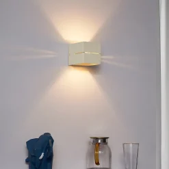 Applique murale moderne beige G9 carrée - Transfer