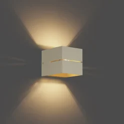 Applique murale moderne beige G9 carrée - Transfer