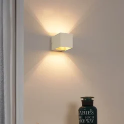 Applique murale moderne beige G9 carrée - Transfer