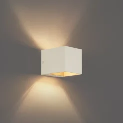 Applique murale moderne beige G9 carrée - Transfer