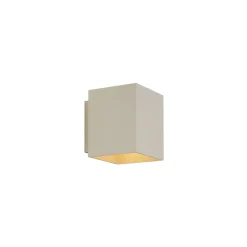 Applique murale moderne beige G9 carrée - Sola