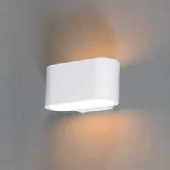 Applique murale moderne blanche plate - Gipsy Arles