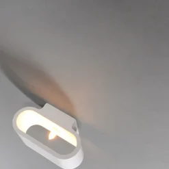 Applique murale moderne blanche plate - Gipsy Arles