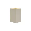 Applique murale moderne beige GU10 50 mm carrée 2 lumières - Sandy