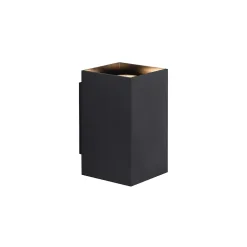 Applique murale moderne couleur bronze canon de fusil carrée 2 lumières GU10 50mm - Sandy