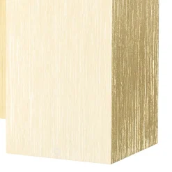 Applique murale moderne dorée carrée 2 lumières - Sandy