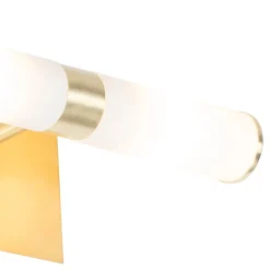 Applique murale moderne dorée IP44 2 lumières - Bath