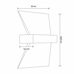 Applique murale moderne design LED 5W - Senja