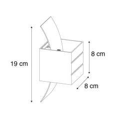 Applique murale moderne en aluminium - Amy